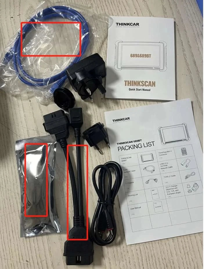 Global Version THINKCAR THINKSCAN 689BT OBD2 Diagnostic Tool DOIP CANFD Bi-directional ECU Coding 35 Resets Lifetime Free Update