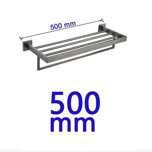 Gunmetal Stainless Steel Bathroom Accessorie Hardware Towel Rack,Toilet Paper Holder, Robe Hook, Towel Bar
