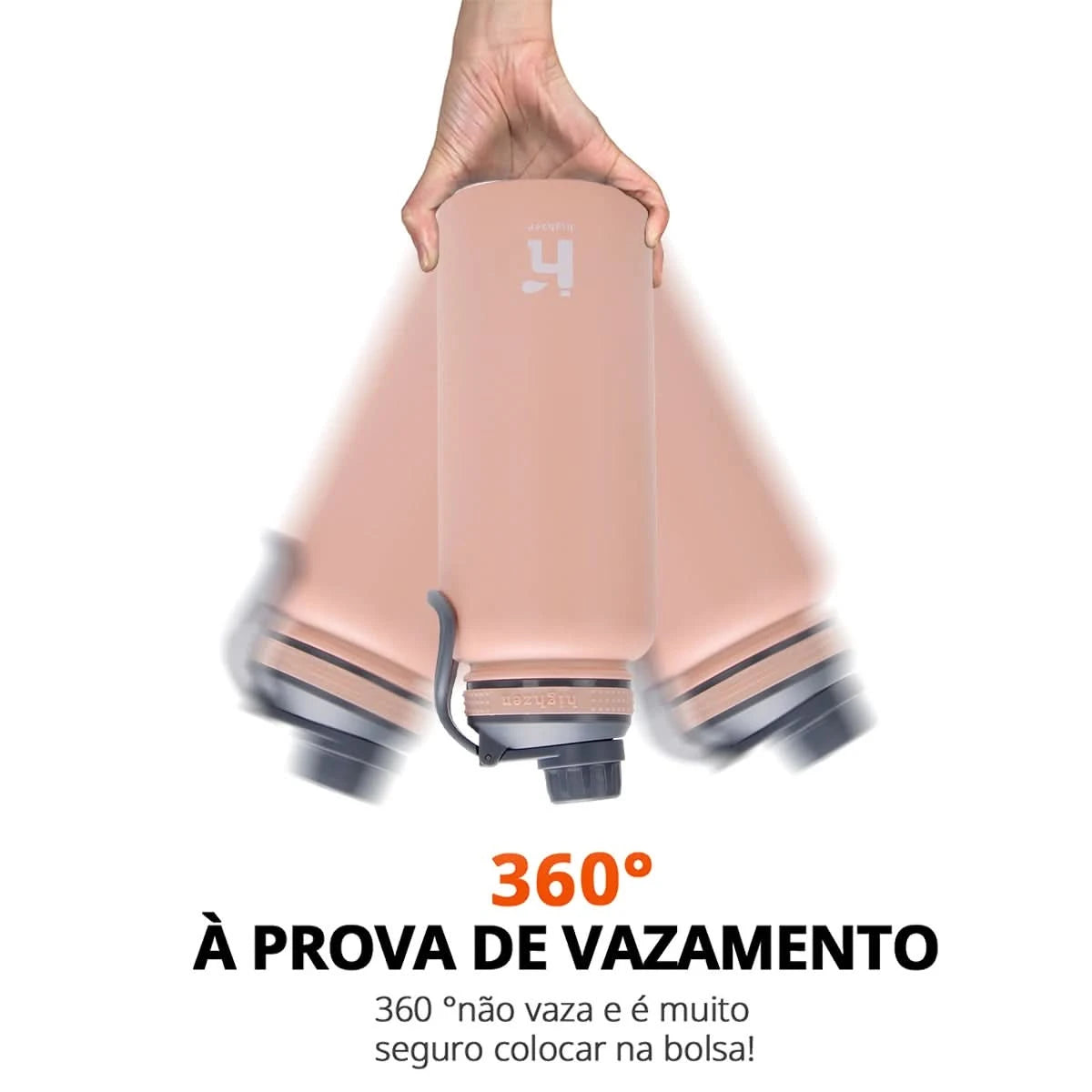 Stainless Steel Vacuum Insulated Fitness Water Thermos with 1000ML Handle