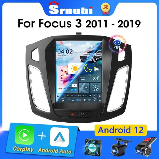 Srnubi 2 Din 9,7" Android 12 Carplay Autoradio für Ford Focus 3 Mk 3 2011 2012 - 2019 Multimedia Player 2Din GPS Auto Stereo DVD