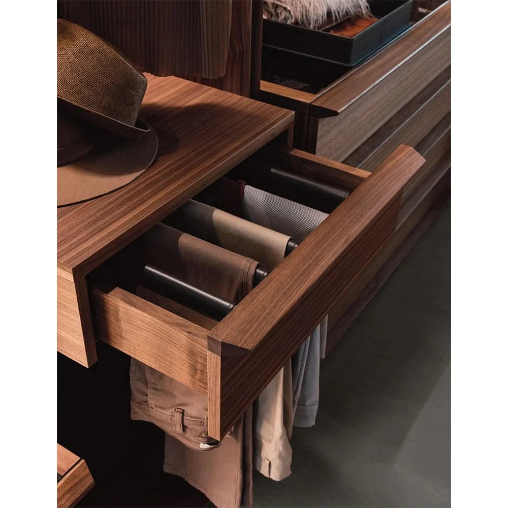 Modern wardrobes L shape with LED light walk in closets