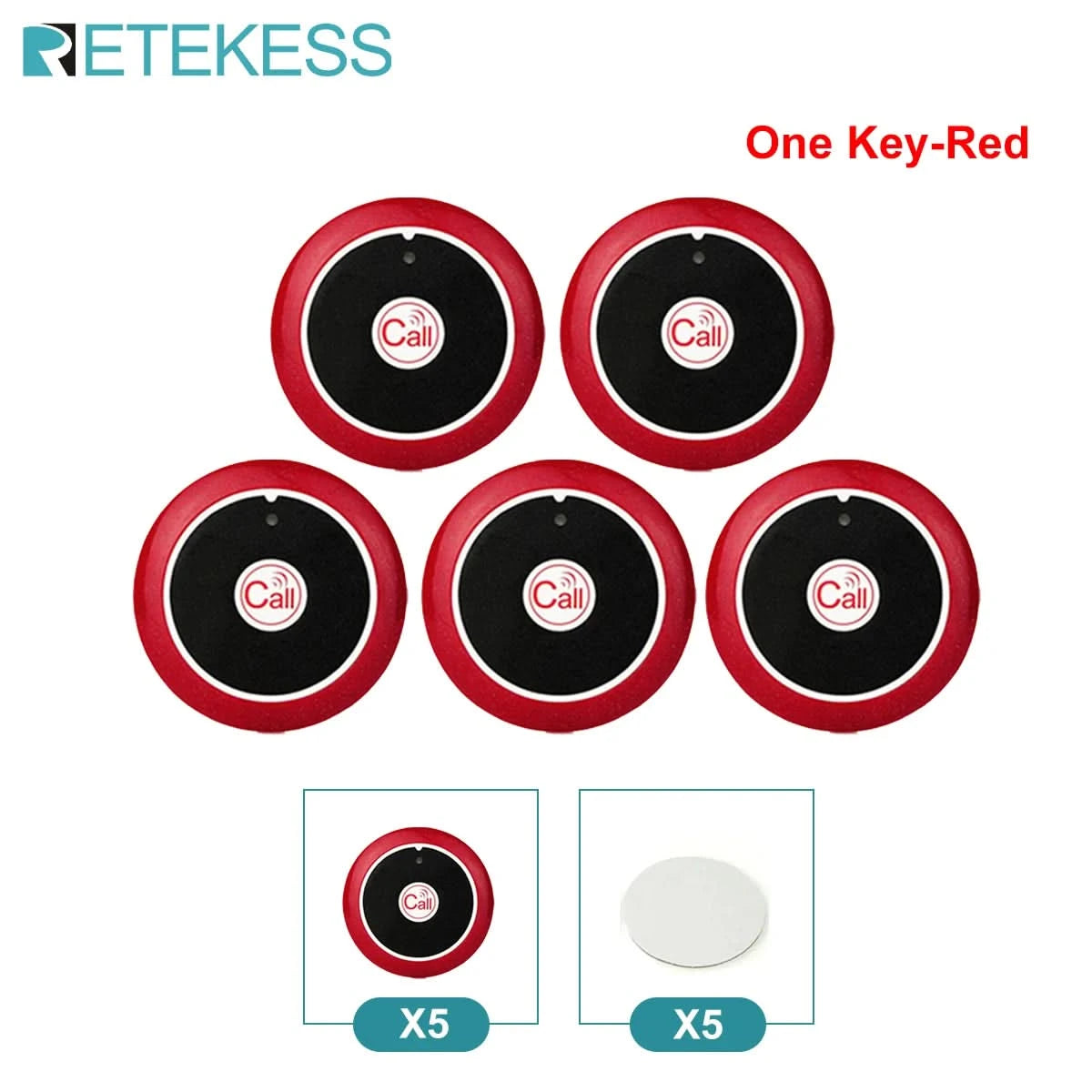 Retekess Wireless Calling System Restaurant Pager TD108 Waterproof Watch Receiver T117 Waiter Call Buttons For Hookah Cafe Bar