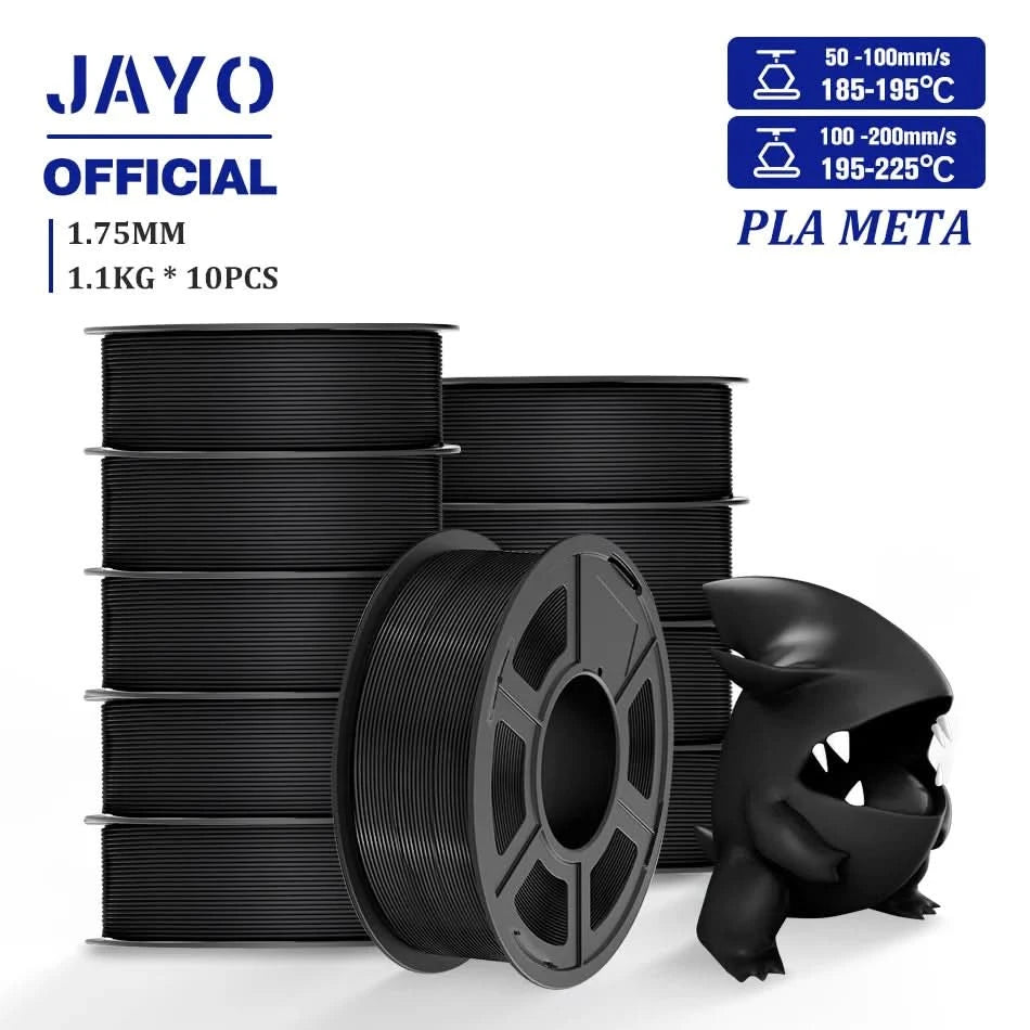 JAYO 3D Filament 1.75mm PLA / PLA Plus / PLA Meta/ Silk PLA+/PLA Matte 3D Prnter Filament 1.1KG For FDM Multicolor Set 10Rolls