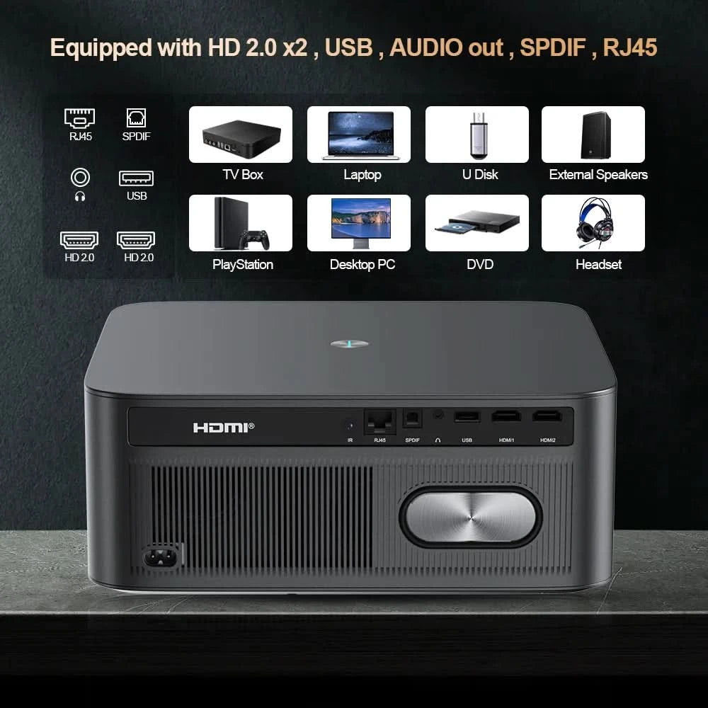 ThundeaL TD98Pro 1080P Full HD Projector 4K Android WiFi Projetor Auto Focus TD98 Pro 3D Smart Home Theater Video Outdoor Beamer