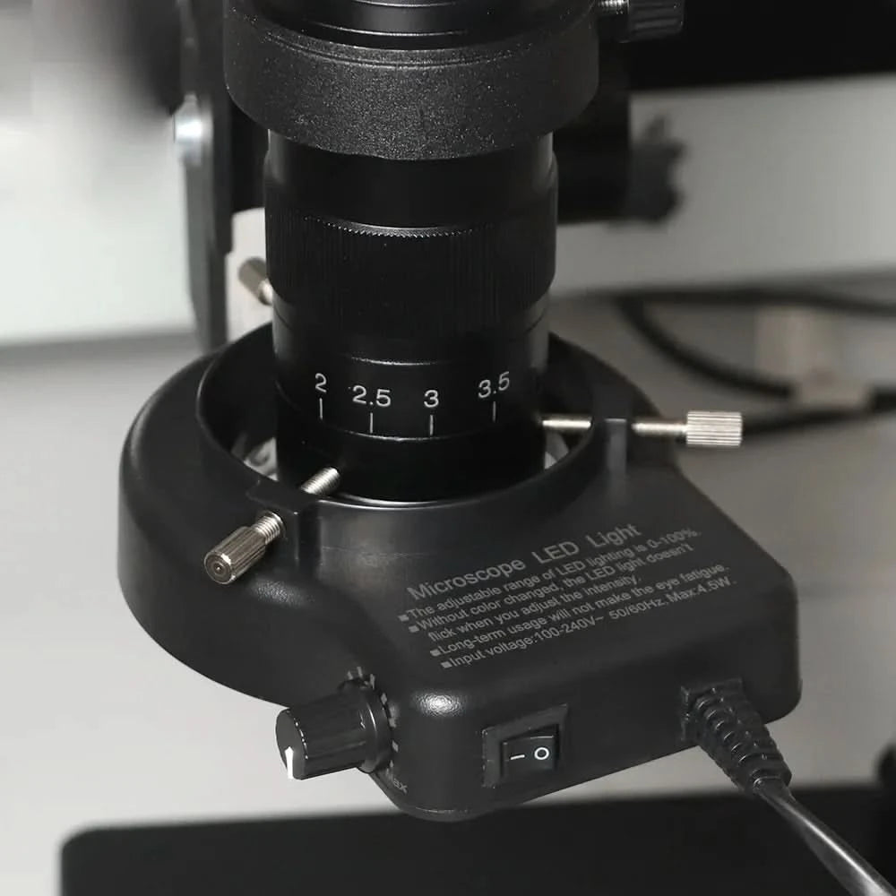 1080P 4K HD Industriemikroskop Digitalkamera über USB-C Messung 215X/180X/130X C-Mount-Objektiv für PCB-Löten, ohne Basis