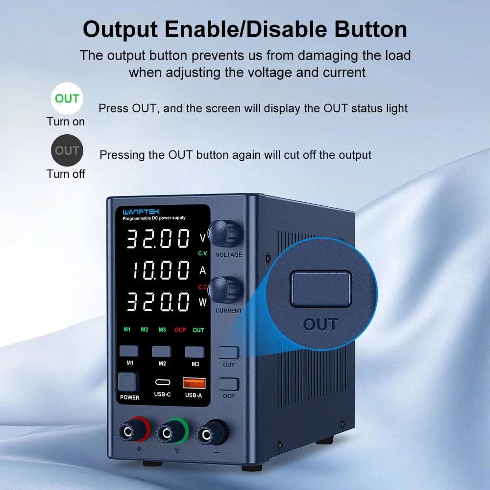 Wanptek Laboratory Power Supply Adjustable 30V 60V 120V For Phone Repair Regulated Lab Bench DC Power Supplies