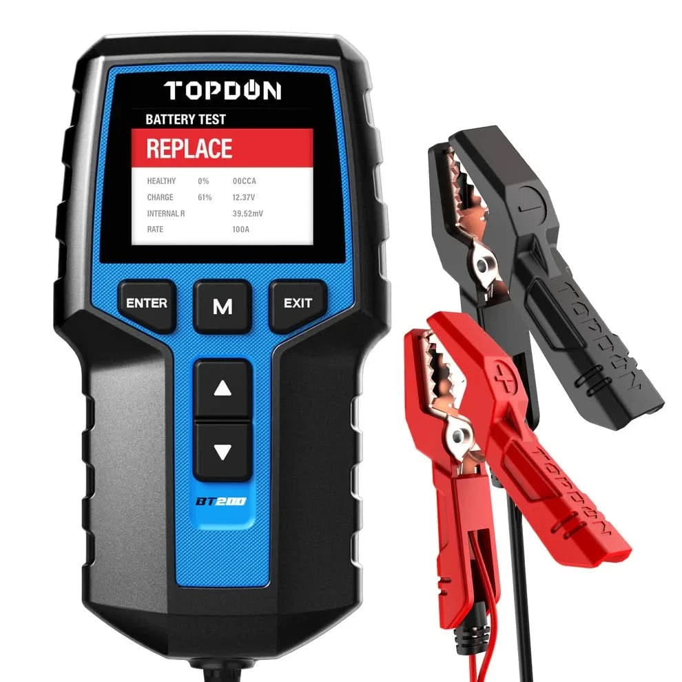 TOPDON BT200 12V 24V Car Battery Tester Battery Load Tester Battery Analyzer Car Truck Mechanics Repair Auto Diagnostic Battery