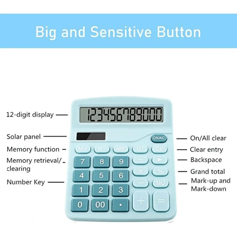 Cute Desktop Financial Office Computer Large Display Office Calculator