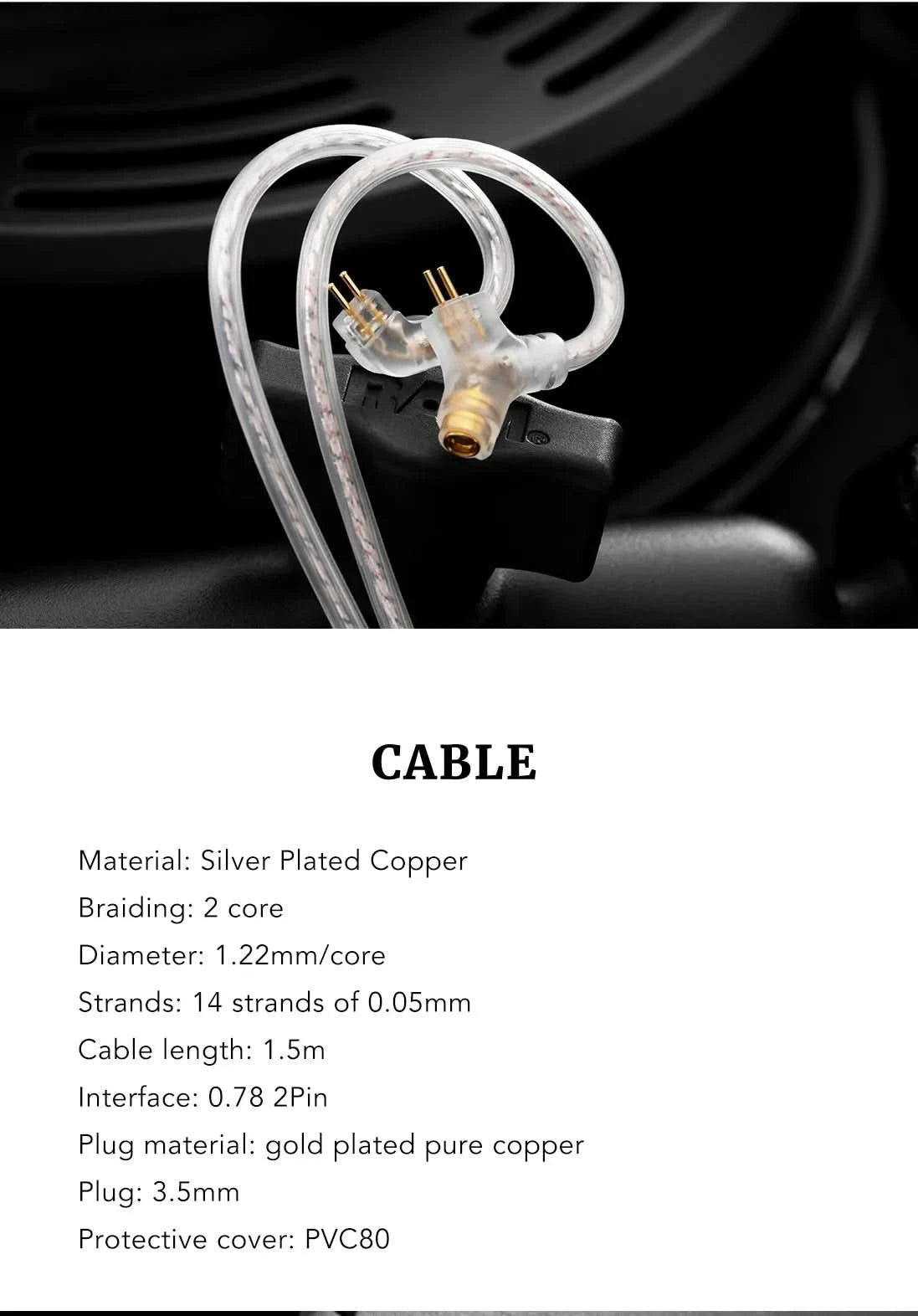 Kinera Celest Wyvern PRO/Wyvern IEM Audio With Detachable Boom Microphone Earphone Cable Gaming DJ Music Earphones