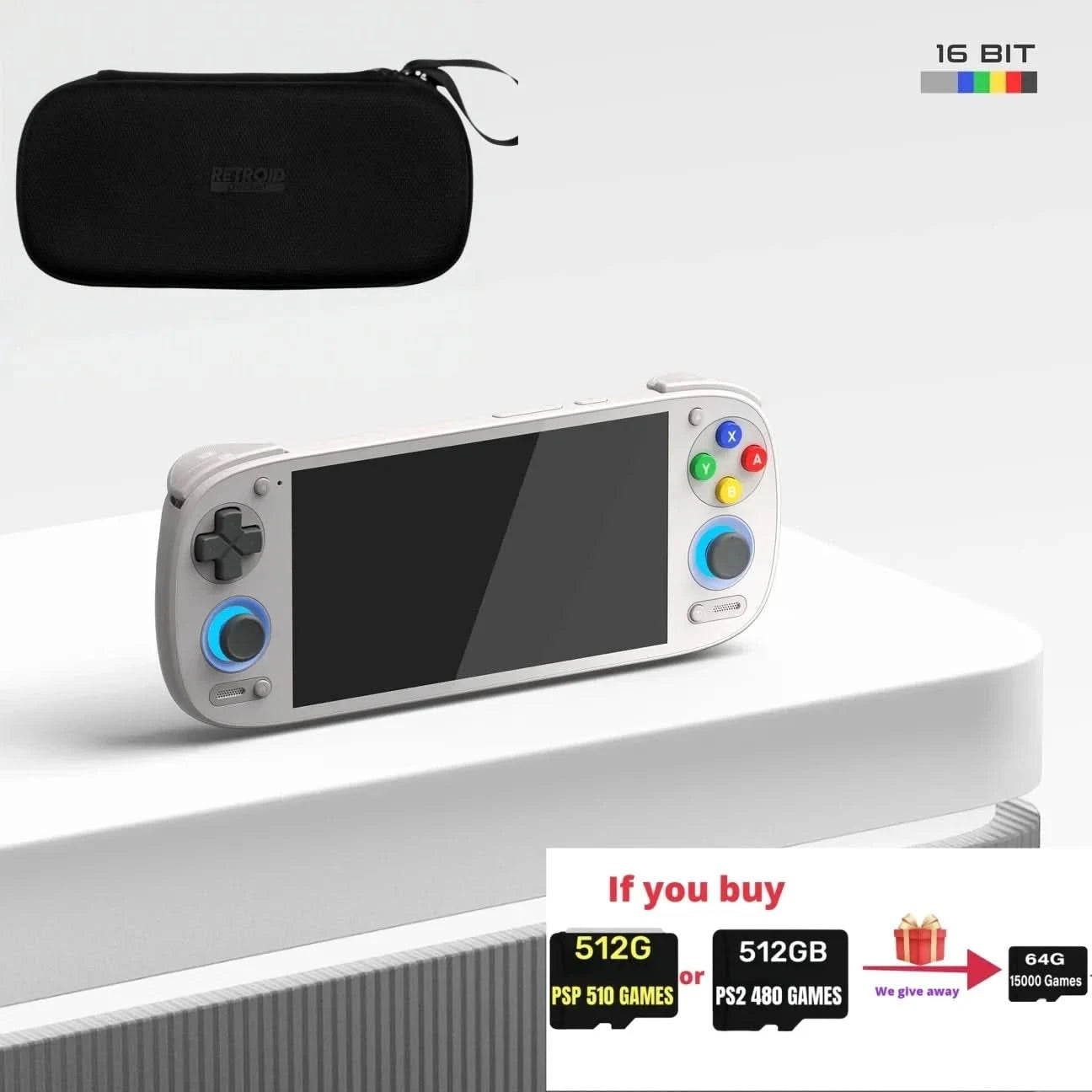 Retroid Pocket G2 Handheld Game Console Android 15 5.5 Inch 1080P AMOLED Screen 5000mAh Hall-Effect Joystick RP G2 Game Console