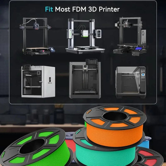 JAYO High Speed Matte PETG gemischte Farben 10 Rollen Filament 1,75 mm Ungiftig Blasenfrei Glatt Geeignet für 3D-Drucke