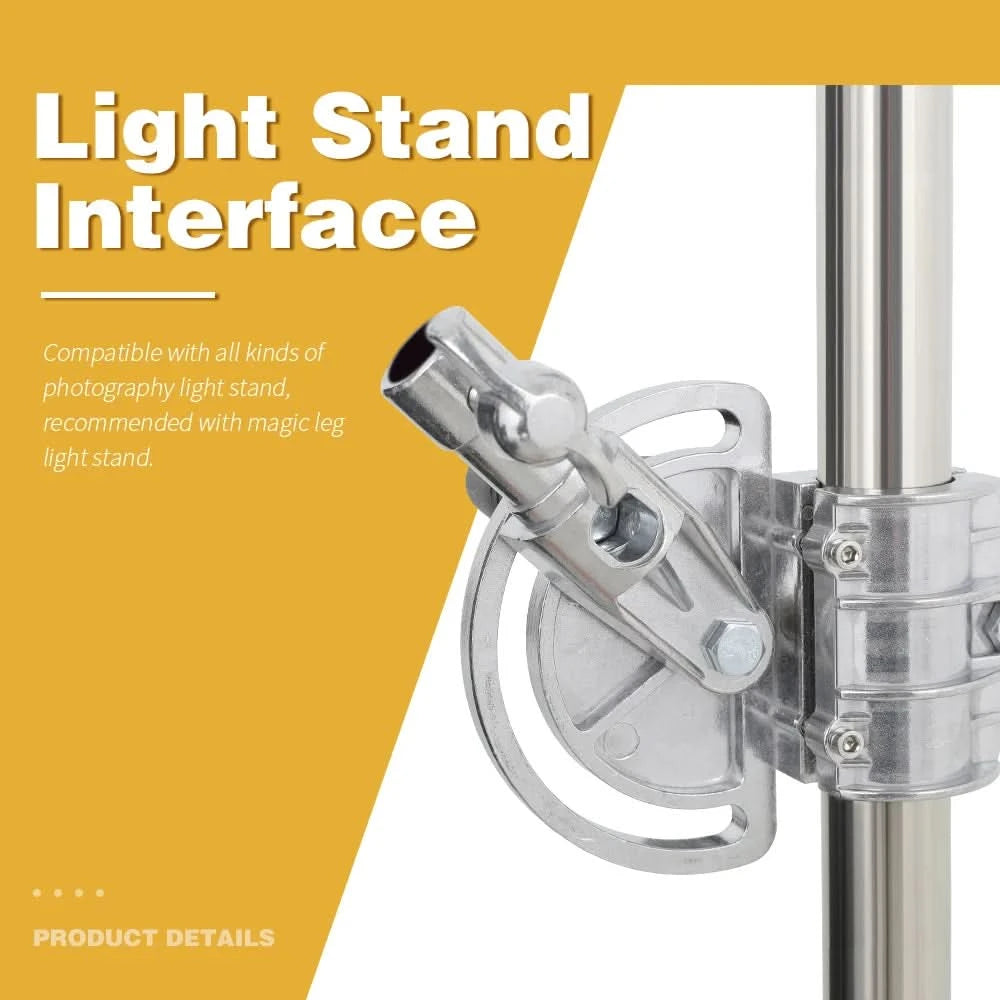 2.49M Length Cross Arm Stainless Steel Kit Light Stand With Weight Bag Photo Studio Accessories Extension Rod
