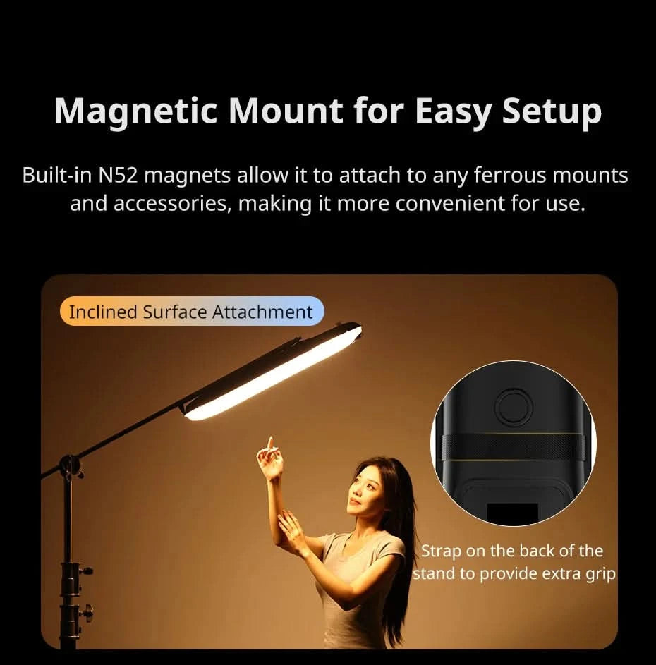 Ulanzi UA12 12W Portable Air Tube Light Bi-Color for Portrait Photograph Livestreaming 2700K-6500K CCT TPU Tube Light Stick
