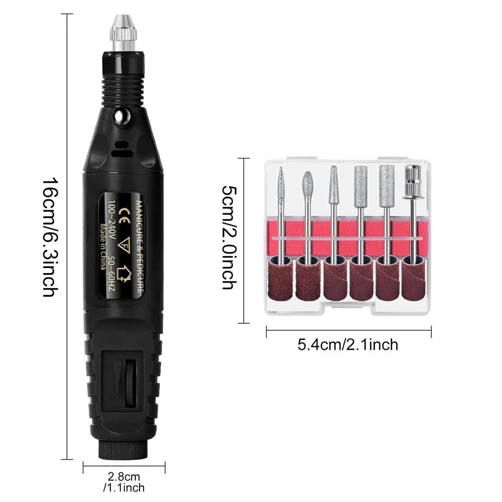 Strong Electric Nail Sander Nail Drill Machine Grinding Equipment Milling Cutter For Manicure Pedicure Polishing Tools