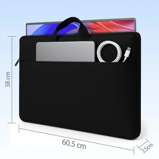 Wasserdichte Laptophülle 24 Zoll für UPERFECT Portable Monitor UMAX 24 23 22 Touchscreen Computerhülle mit großer Seitentasche