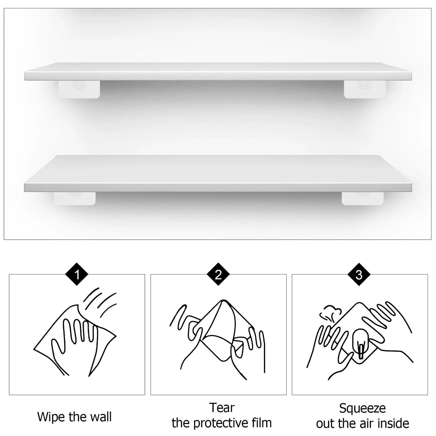 10 Pcs Shelf Support Pegs Durable Plastic Closet Brackets Black Easy Install Wardrobe Partition Kitchen Cabinet Adhesive Shelves