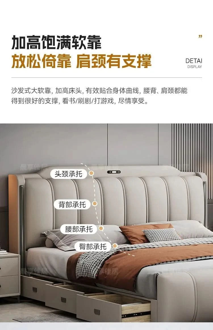 Bedsrooms Uniques Beds Frame Headboard Modern Luxury Beds Twin Storage Camas De Casal De Luxo Home Furniture Accessories