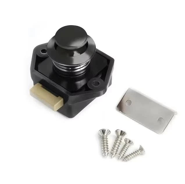 KAK 20 pieces RV Lock Push Lock for Camper Car RV Yacht Push Locks Furniture Cabinet Door Lock Hardware Child Safety Drawer Lock