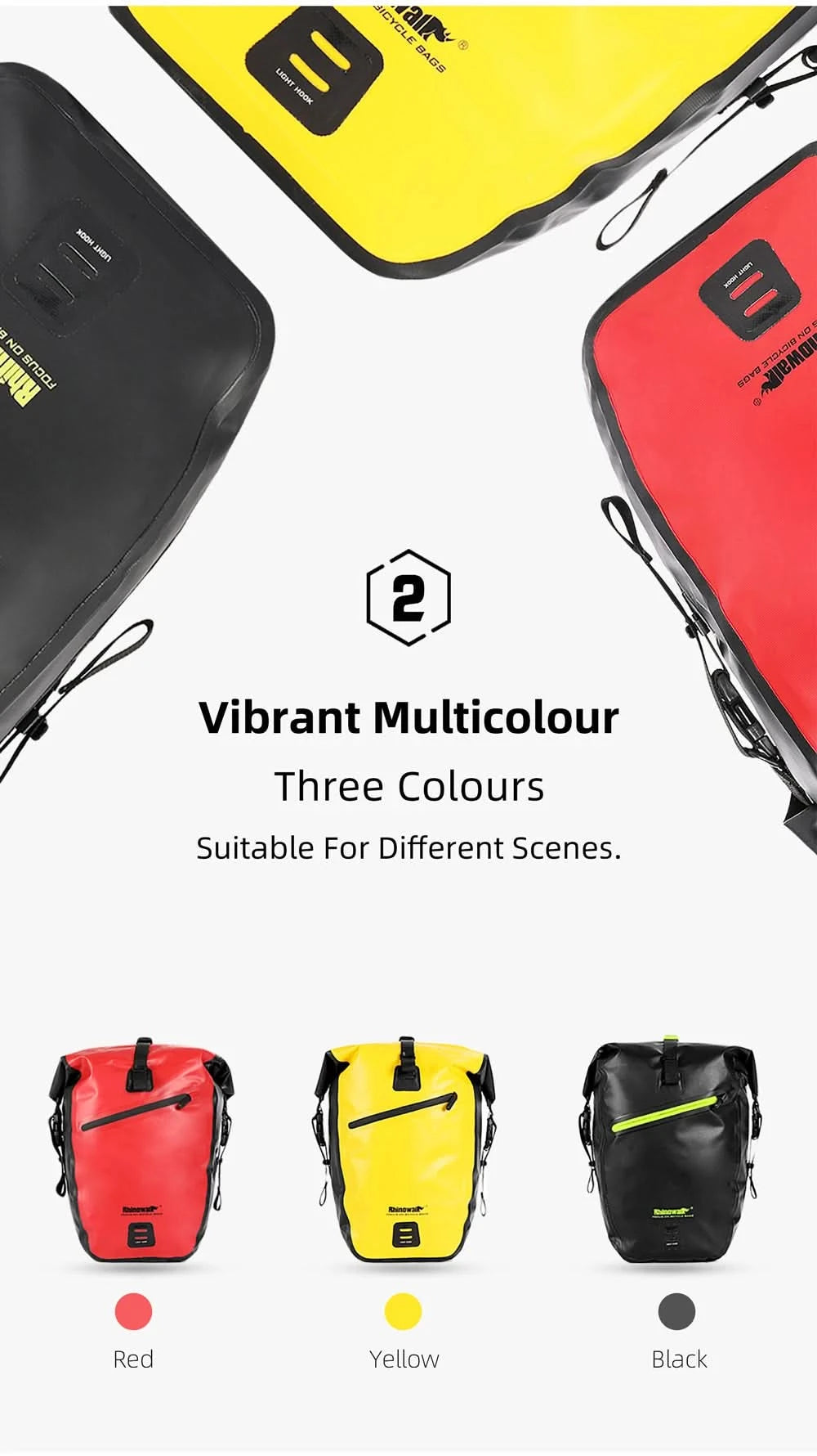 Rhinowalk Waterproof Bike Bag 20L/27L Travel Cycling Bag Basket Bicycle Rear Rack Tail Seat Trunk Bags bicycle bags & panniers