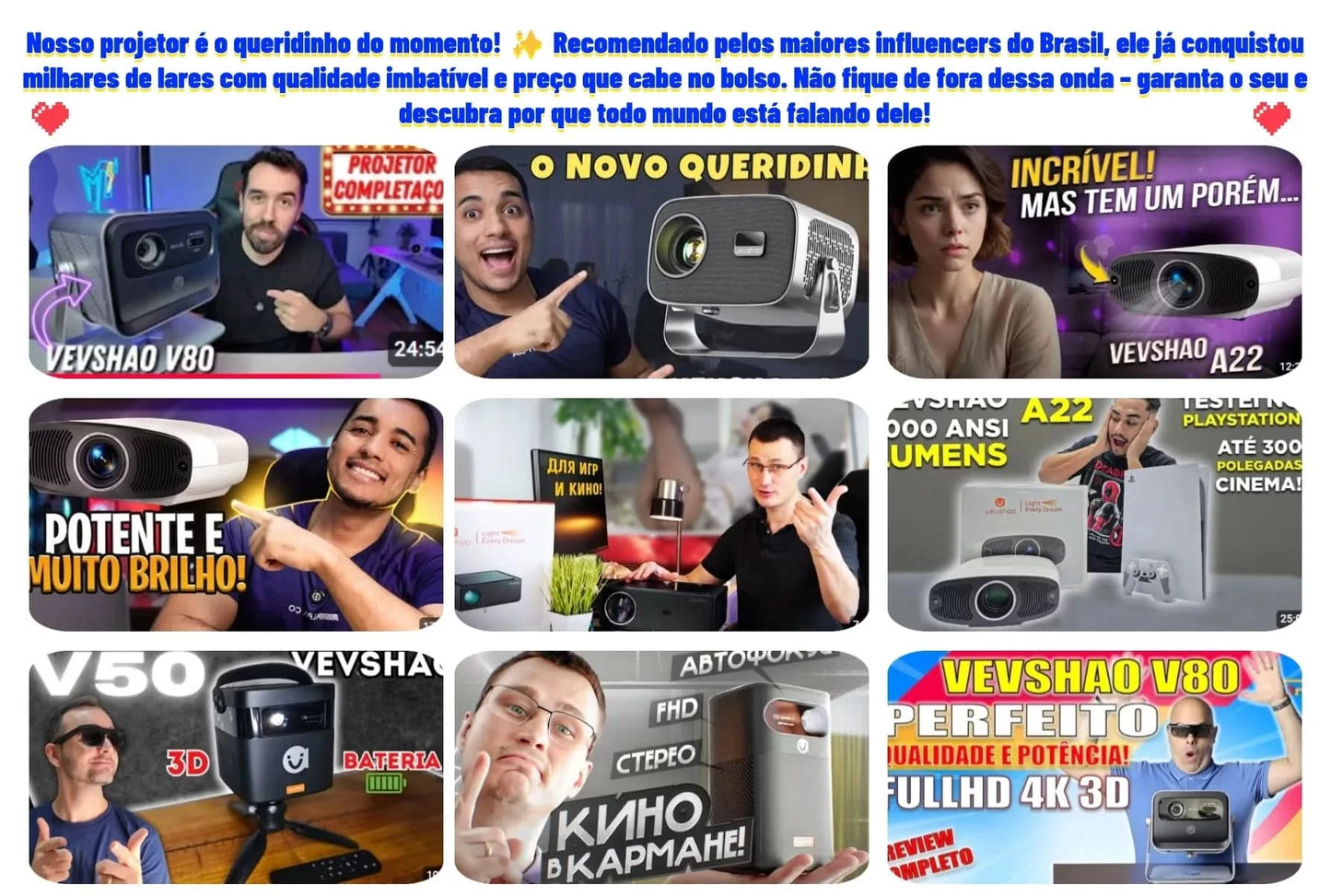 VEVSHAO Full HD Projector A22 4K Video Smart TV for Home WIFI 1080P 1000 Lumen Projectors Media Video Player Smart Beamer