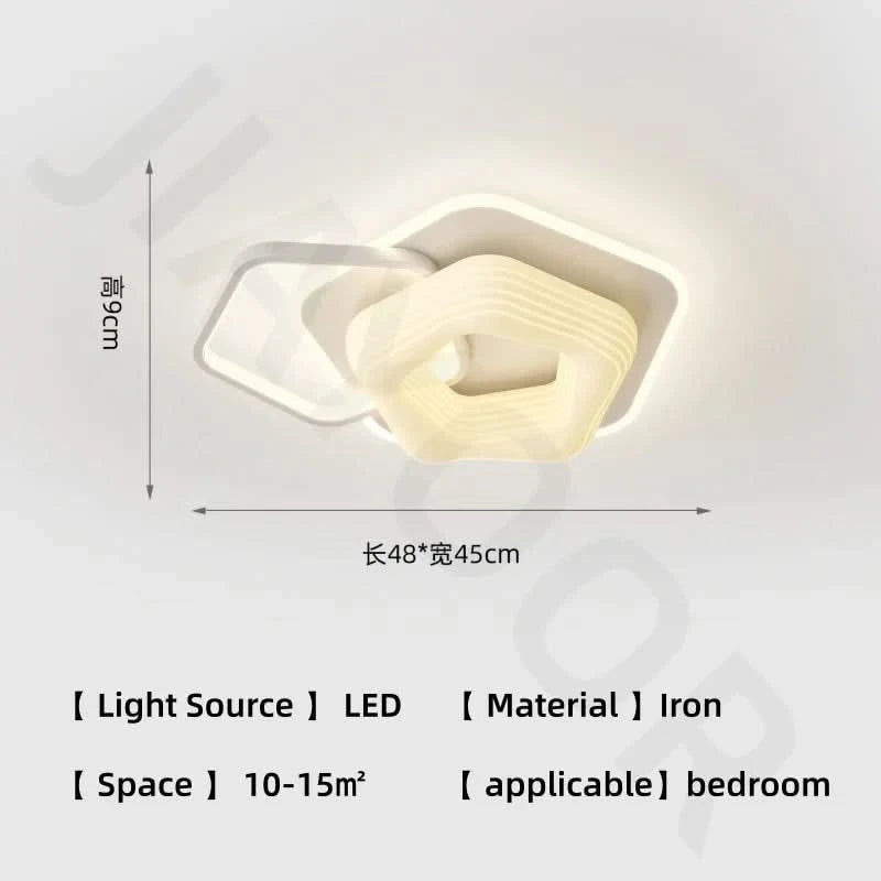 Bedroom light creamy style warm romantic children's room full spectrum eye protection designer's creative flower ceiling light