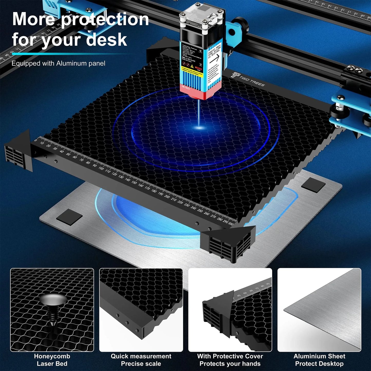 TWO TREES 2 in1 Spliceable Honeycomb Working Table Extra large carving area Honeycomb laser cutting bed laser machine honeycomb