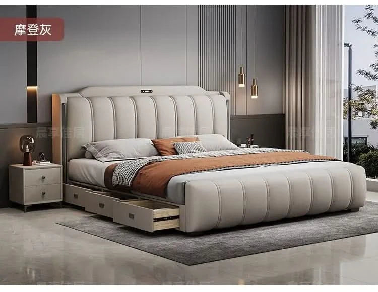Bedsrooms Uniques Beds Frame Headboard Modern Luxury Beds Twin Storage Camas De Casal De Luxo Home Furniture Accessories
