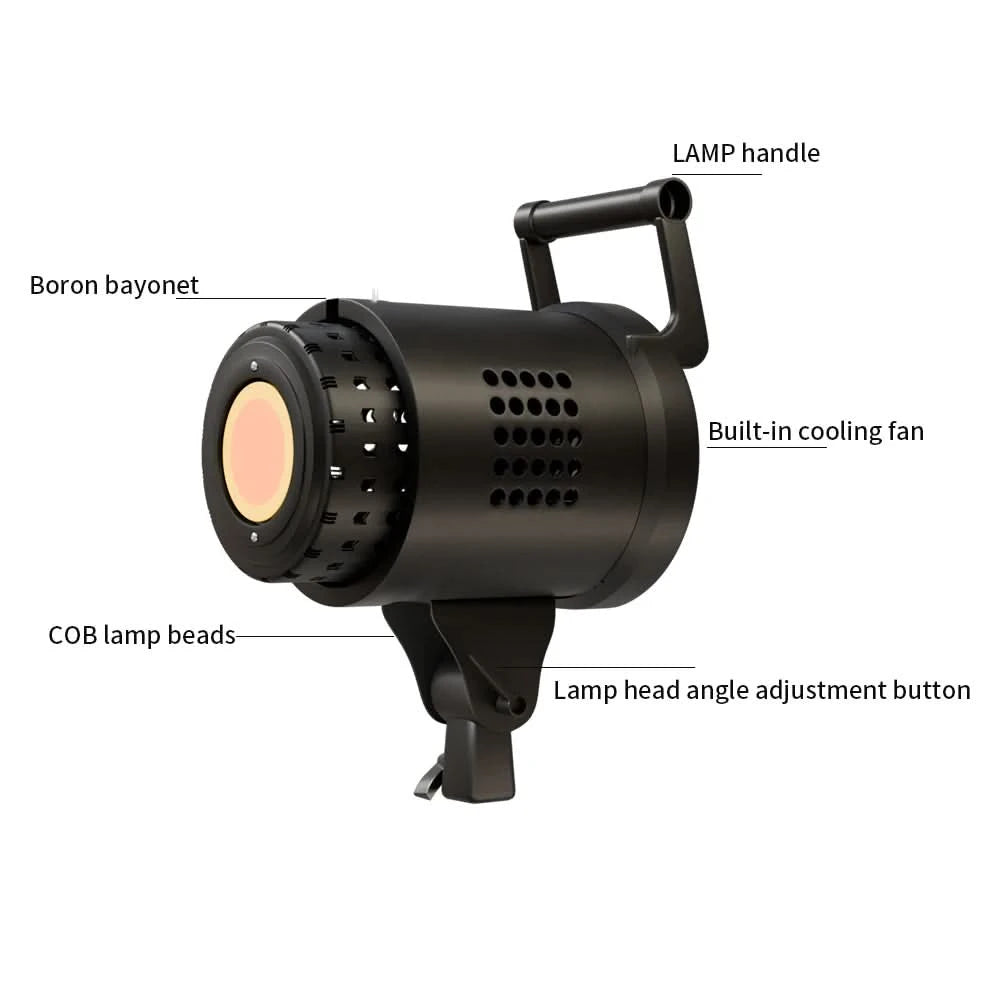 135W Fotografie LED Videoleuchte Tageslichtausgeglichene Sonnenlampe für Portraitblitz Studiozubehör Youtube Live