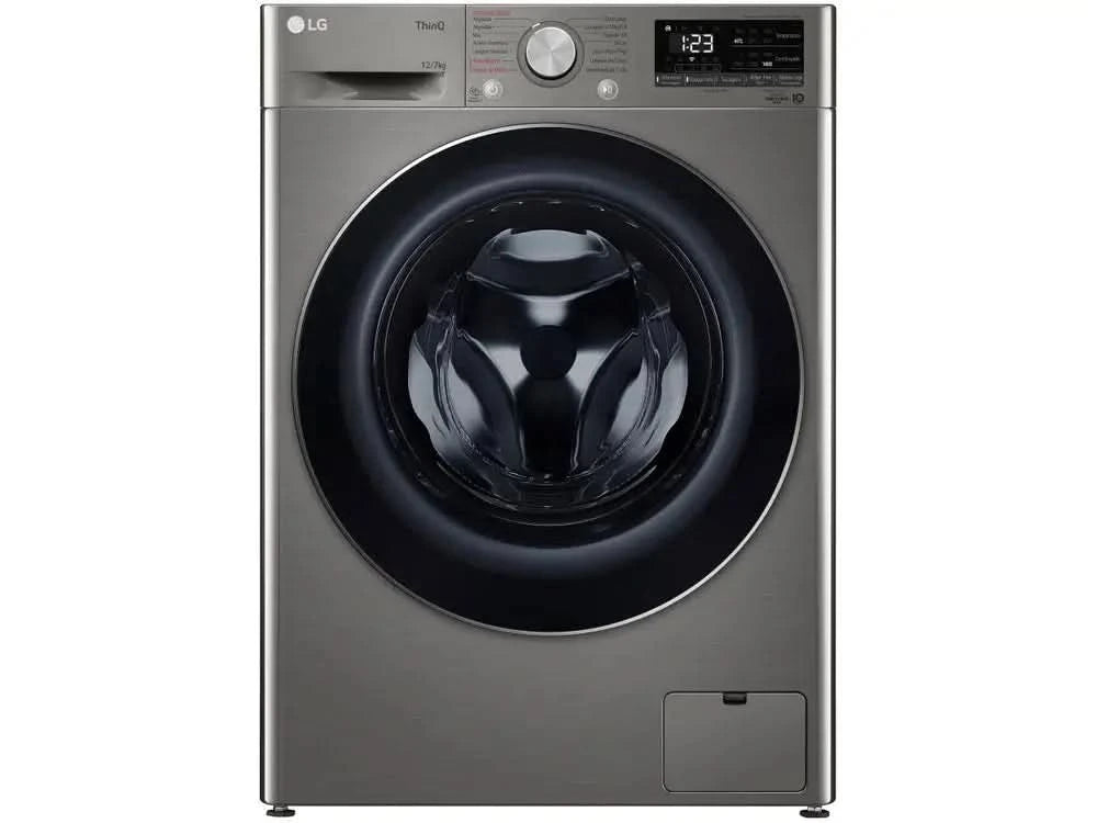 LG 12kg Smart VC4 CV5012PC4 with Artificial Intelligence Hot and Cold Water Silver-220V