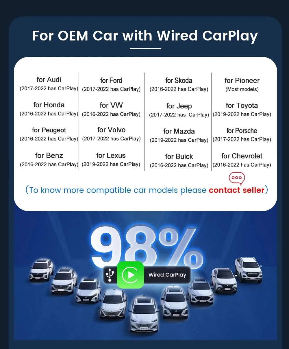 CarlinKit CarPlay Ai Box Android 13 Plus or Android 11 Smart Car Box Android Auto Wireless CarPlay 4GLTE for Audi Mazda VW Haval