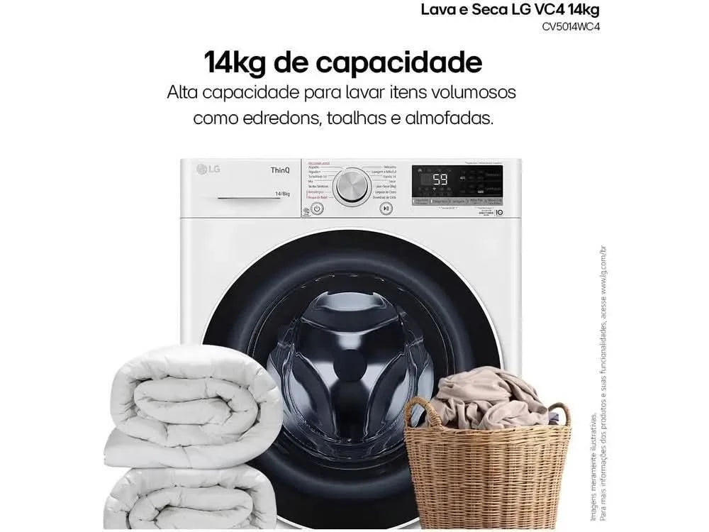 Lava and Dry LG 14kg Smart VC4 CV5014WC4 with-110V