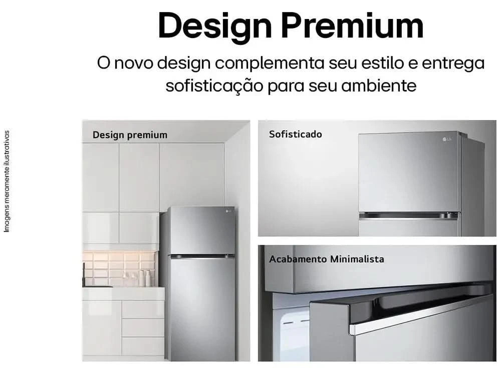 Refrigerator/Cooler LG Frost Free 395L Duplex - 220V