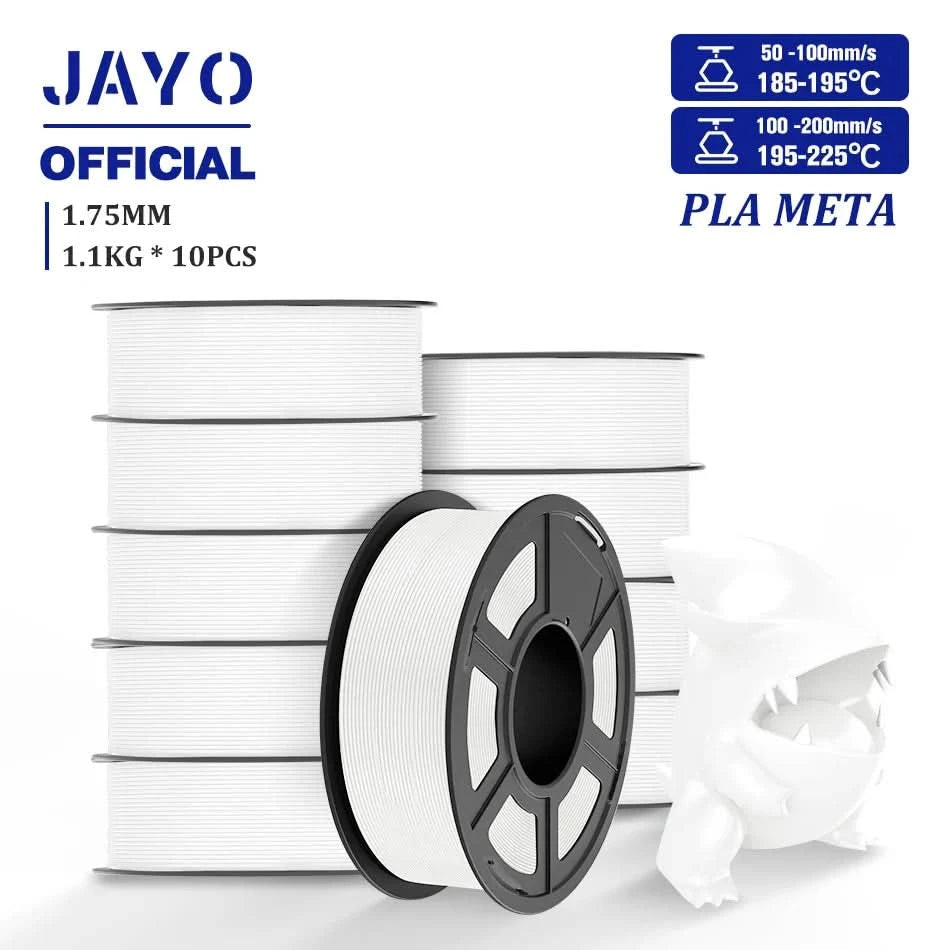 JAYO 3D Filament 1.75mm PLA / PLA Plus / PLA Meta/ Silk PLA+/PLA Matte 3D Prnter Filament 1.1KG For FDM Multicolor Set 10Rolls