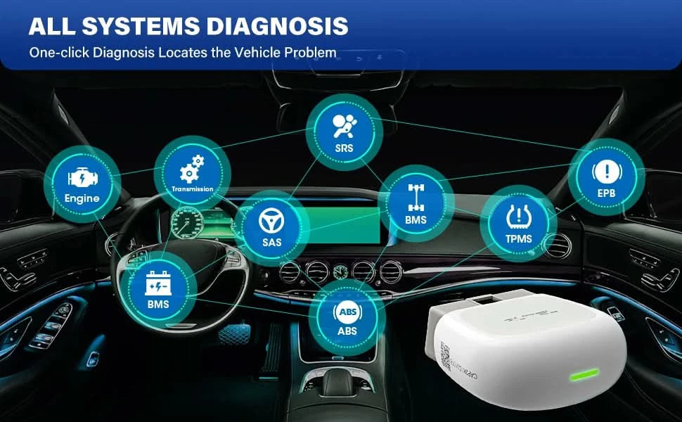 AUTEL MaxiAP AP200 Bluetooth OBD2-Scanner, Diagnosegerät für alle Systeme, TPMS-Codeleser, EPB-Tool