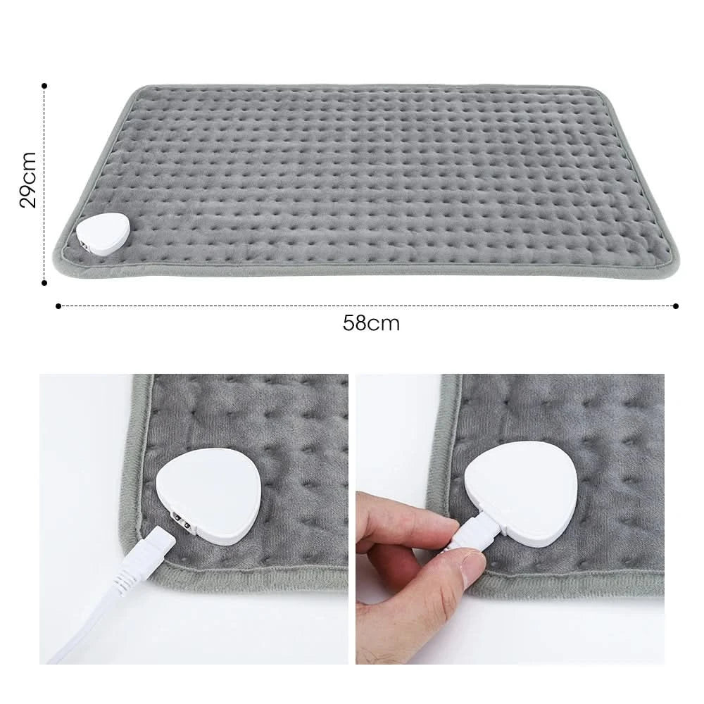 58*29cm Electric Heating Pad Physiotherapy Therapy Blanket Thermal Eliminate Fatigue Winter Warmer 110V 230V US/EU/UK Plug