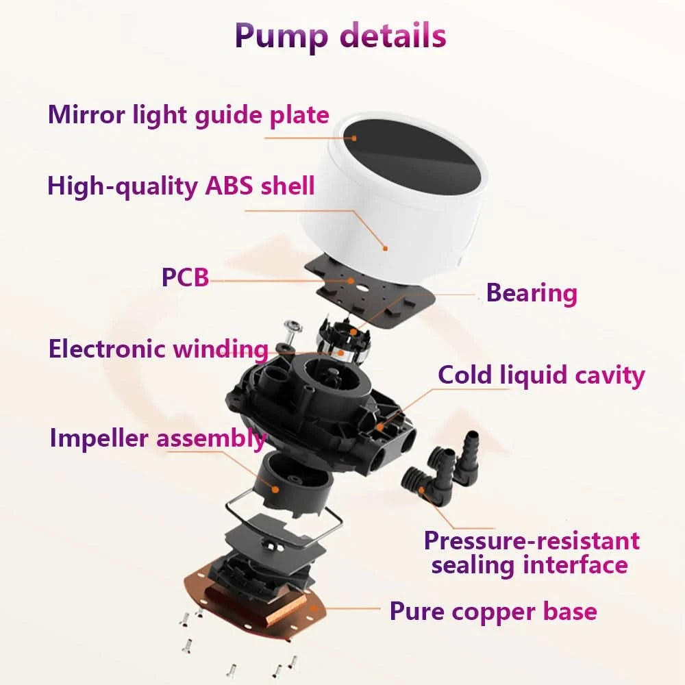 Wovibo Pc Cpu Water Cooler AIO Radiador 240mm 360mm ARGB RGB  Para Intel 115x 1200 1700 2011 X79 X99 AMD AM4 AM5 Ventilador