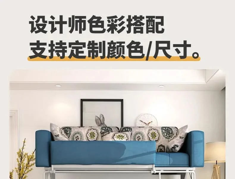 Folding Double Living Room Sofa Comfortable Adults Game Sleeper Sofa Apartment Multifunctional Divano Soggiorno Home Furniture