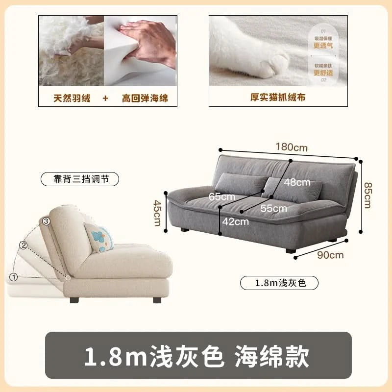 Living Room Loafer Sofas Folding Function Small Outdoor Sofas Modern Design Camas Y Muebles Para El Hogar Home Furniture