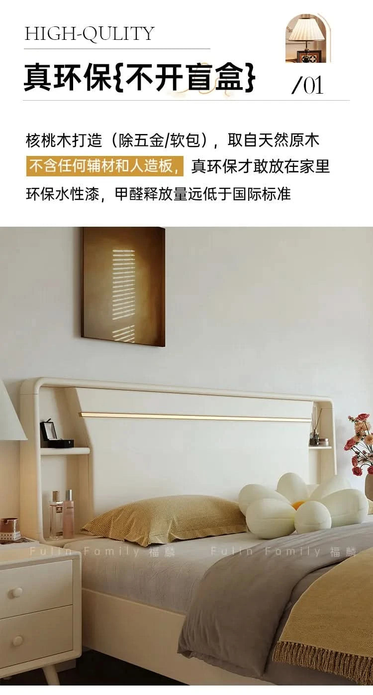 Bedside Table White Double Bed Wooden Bedding Teen Girls Queen Size Double Bed Frame High Clearance Hotel Bedroom Furnitures