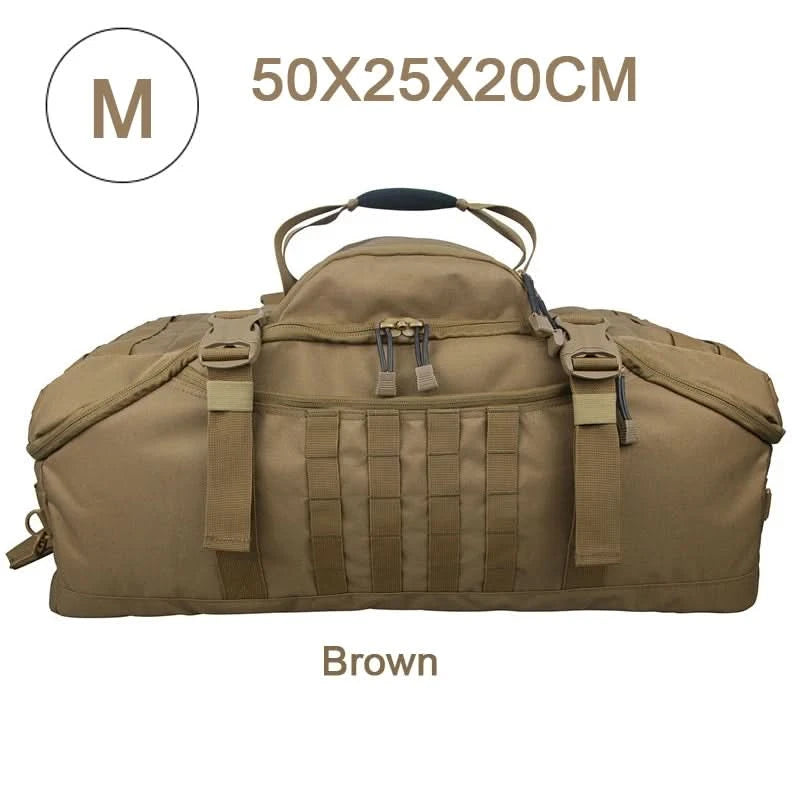LQARMY 30L 45L 80L Sport Travel Bag Molle Tactical Backpack Gym Fitness Bag Large Duffle Bags for Camping Hunting Fishing
