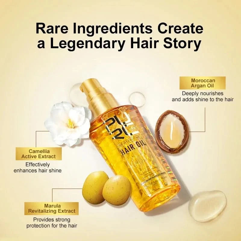 Moroccan Hair Care Essential Oil Nourishes Hair Nut Oil Smooths Brightens Softens Hair essence Repairs Scalding Damage Hairy Dry