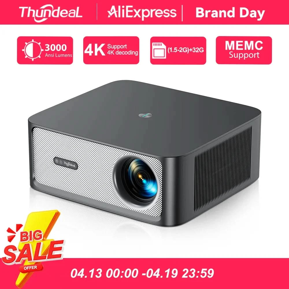 ThundeaL TD98Pro 1080P Full HD Projector 4K Android WiFi Projetor Auto Focus TD98 Pro 3D Smart Home Theater Video Outdoor Beamer
