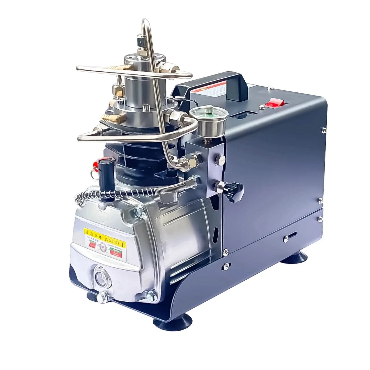 NUOGE AUTO-STOP 4500Psi 300Bar PCP Air Compressor  Electric High Pressure Compressor Scuba Diving Tank Filling