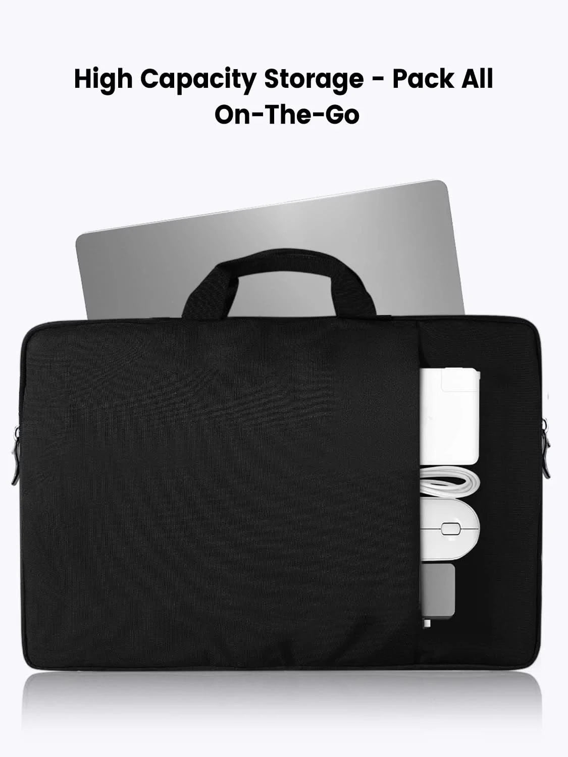 Waterproof Laptop Sleeve 24 inch for UPERFECT Portable Monitor UMAX 24 23 22 Touchscreen Computer Cover Bag with Large Side Pock