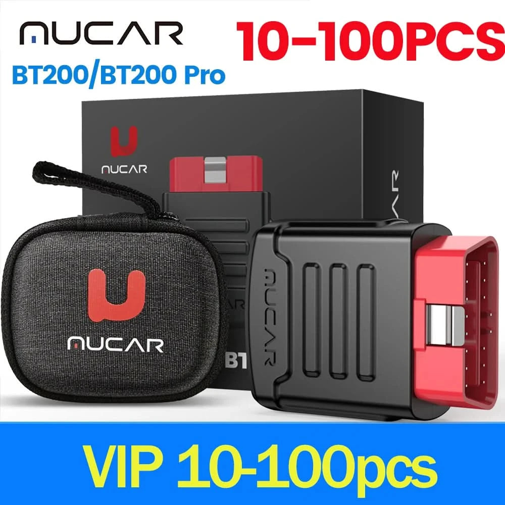 10 Stk.-100 Stk. MUCAR BT200/BT200 Pro OBD2 Diagnosegerät vollständige Systemdiagnose für alle Autos, lebenslang kostenlos, 15 Reset-Services