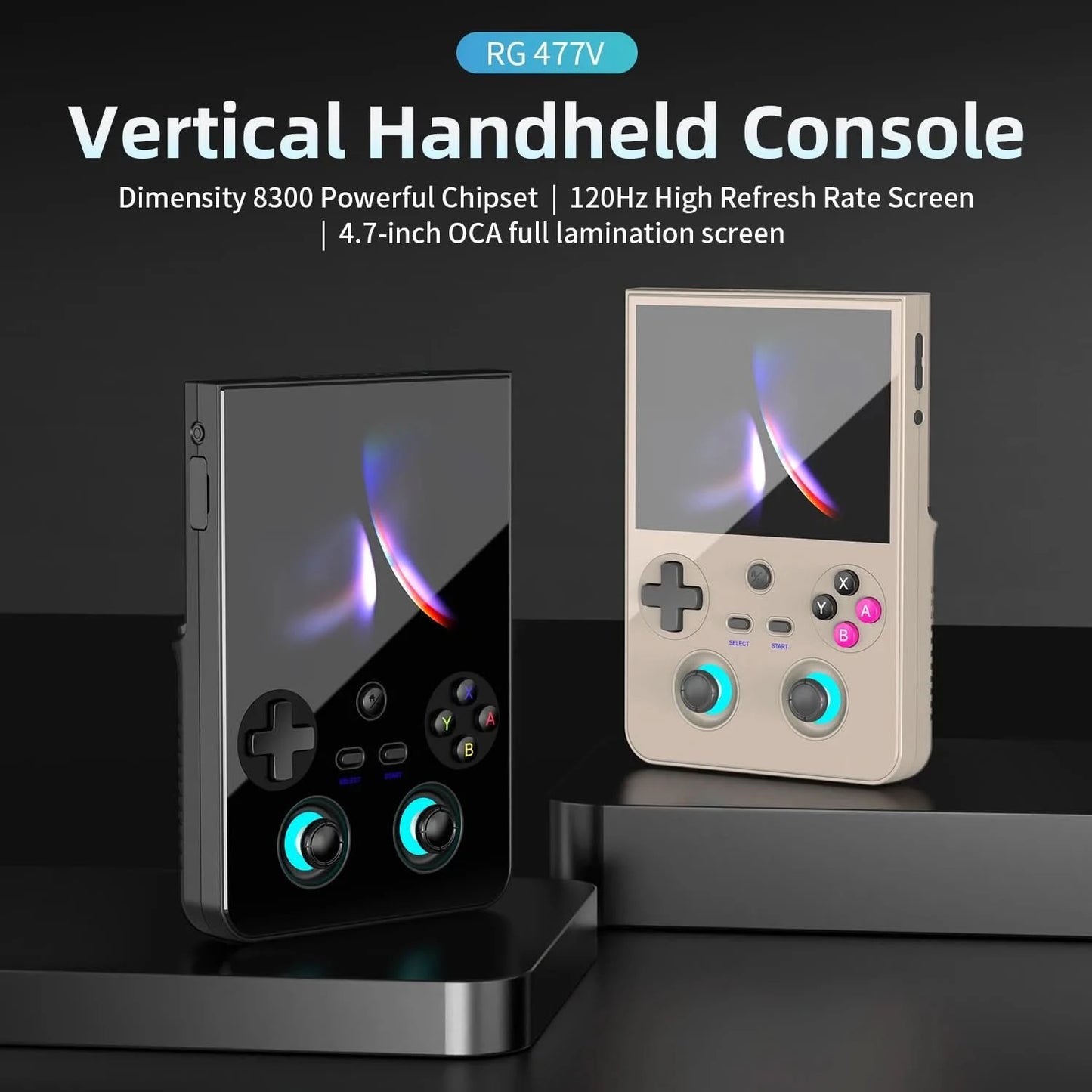 ANBERNIC RG477V Handheld Game Console Android 14 Video Player 4.7" LTPS In-Cell DSP Sound Effect Support AI RixelHK 1080p-DP ps2