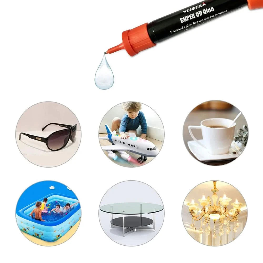 UV Glue Super Bonding Welding Glue Kit UV Curing Glue 5 Seconds Fix Adhesives Sealer Adhesive Bonding & Welding Glue Kit