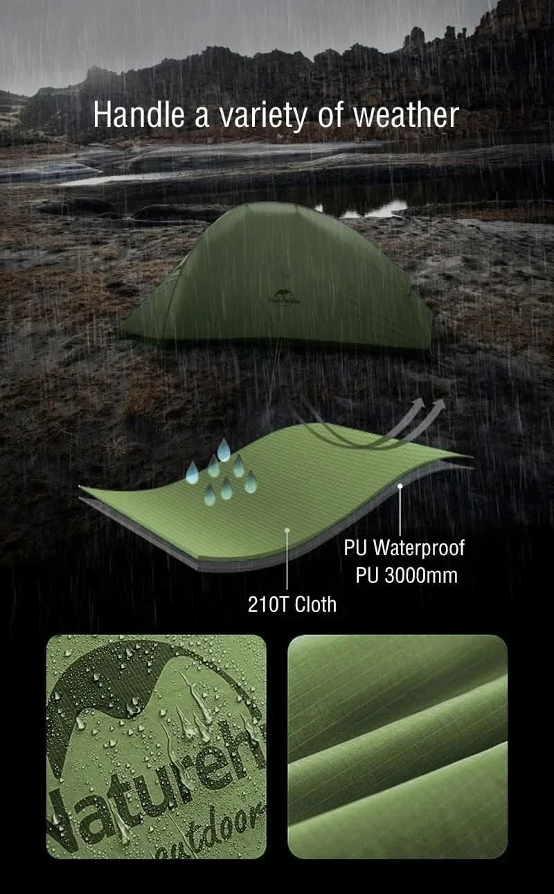 Naturehike Brazil Cloud Up 1-2-3P Camping Travel Backpack Outdoor Ultralight Waterproof Tent Camping Beach Tent