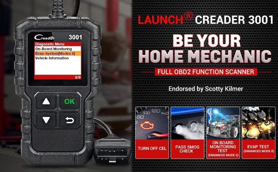 LAUNCH X431 CR3001 OBD2 Scanner Automotive Car Full OBD2 Diagnostic Tool Code Reader Scanner Free Update PK ELM 327