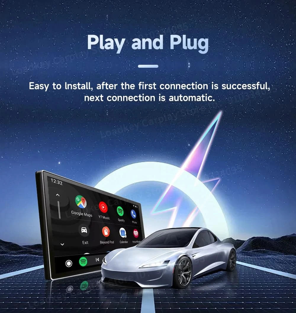 Carlinkit HDMI Output Car Tv Mate Carplay Qualcomm 6225 8-Core Android Auto Wireless Adapter Support Youtube Gps Split Screen